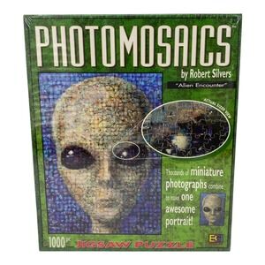 Photomosaics Alien Encounter 1000 Piece Jigsaw Puzzle by Robert Silvers